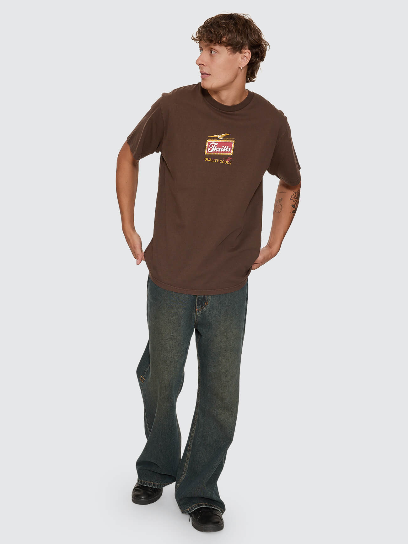 Make Em Tough Merch Tee - Postal Brown XS