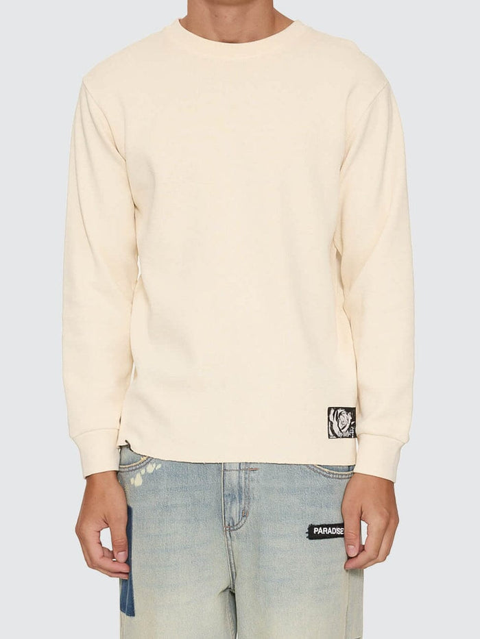 New Delusions Waffle Long Sleeve - Unbleached XS