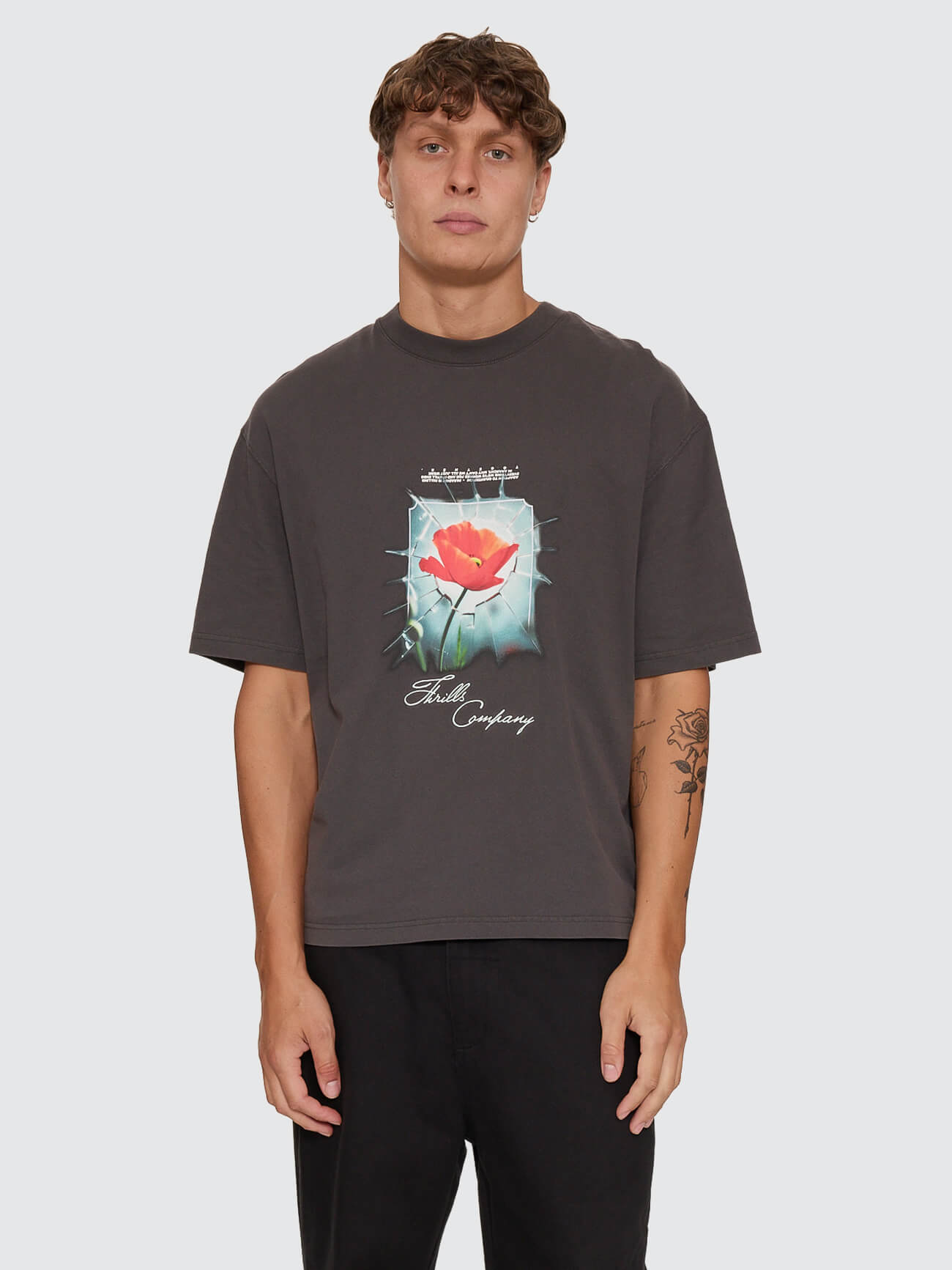 Together Together Oversize Box Crop Tee - Pirate Black XS