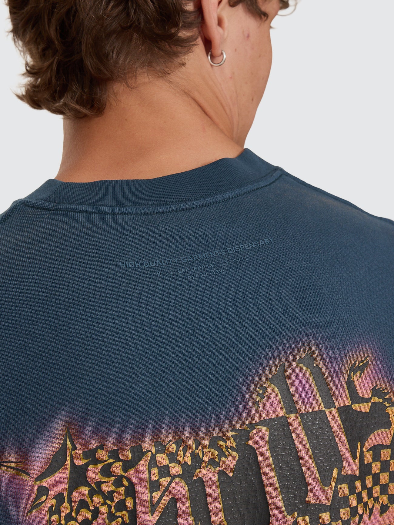 Can You Feel It Oversize Box Tee - Federal Blue