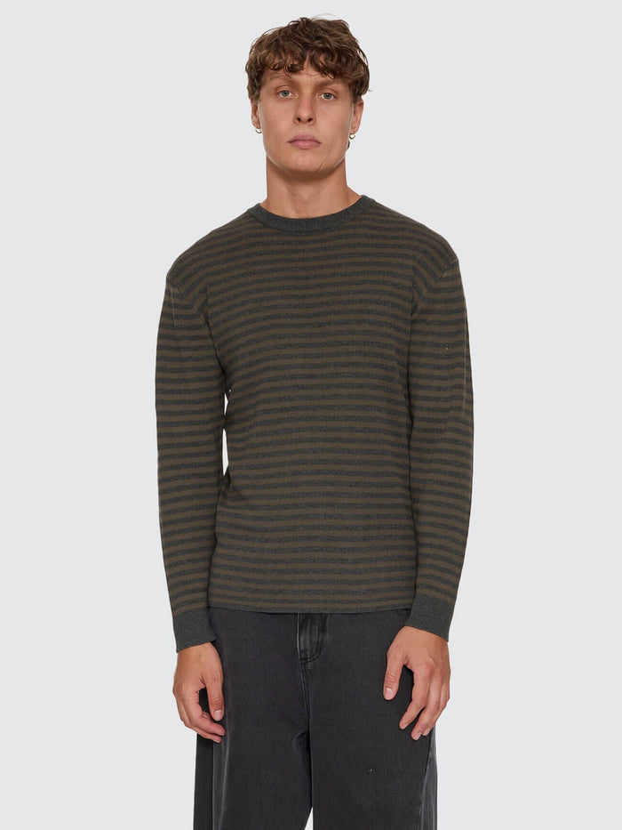 What We Believe Long Sleeve Knit - Dark Charcoal Marle XS