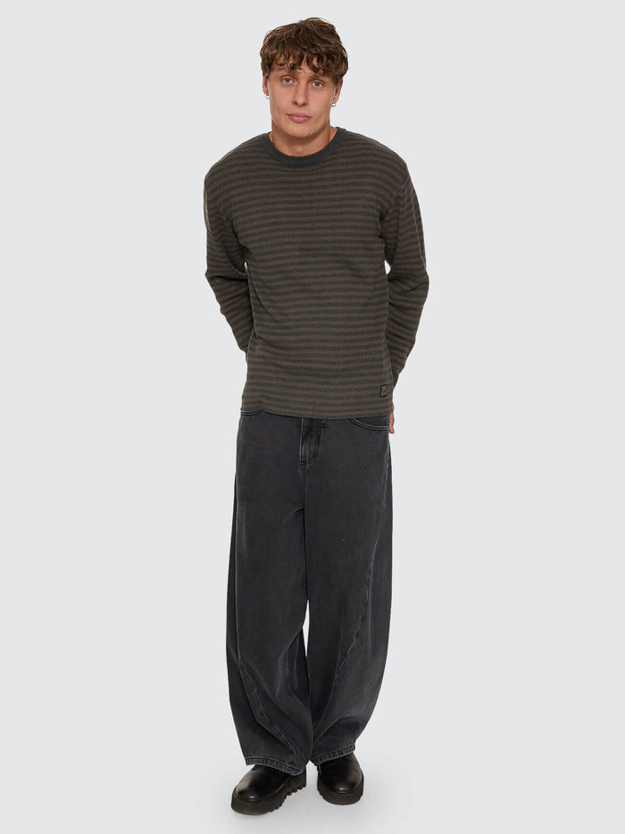What We Believe Long Sleeve Knit - Dark Charcoal Marle XS