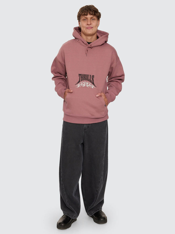 What We Believe Embro Slouch Pull On Hood - Rose Taupe XS