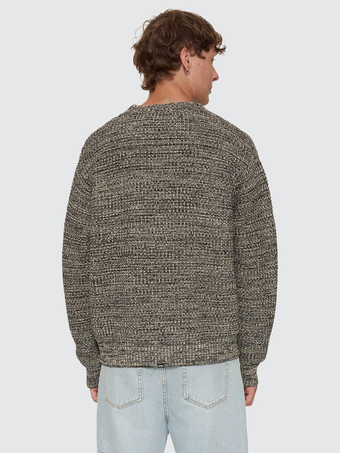 Thrills Union Box Crop Crew Knit - Carbon Marle XS