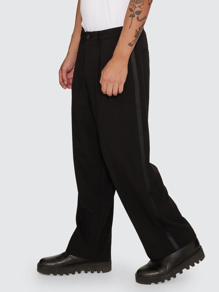 Jacob Tuxedo Big Slacker Cropped Pant - Black 26