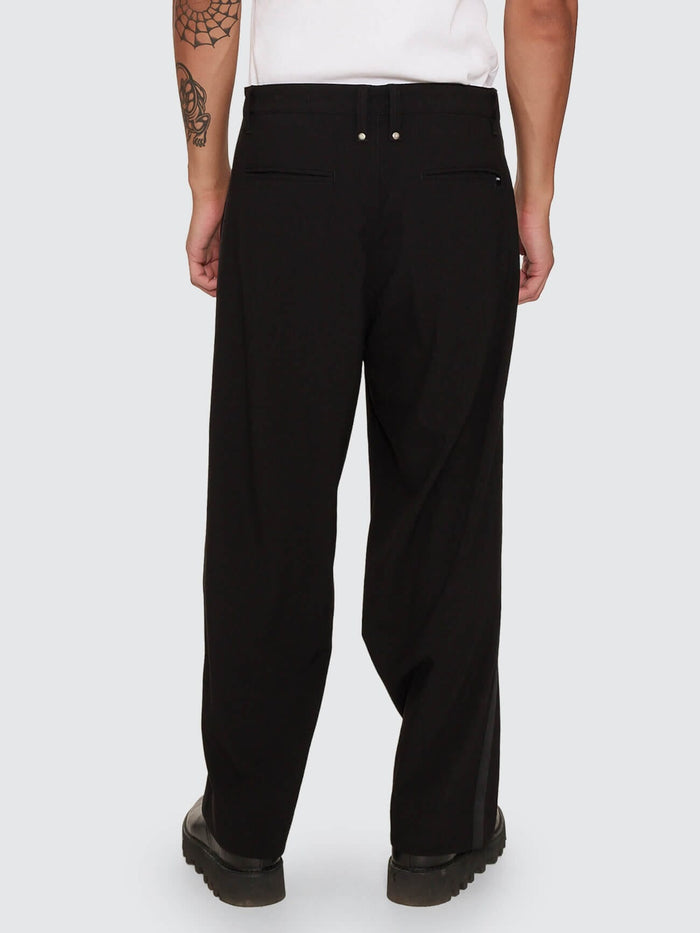 Jacob Tuxedo Big Slacker Cropped Pant - Black 26