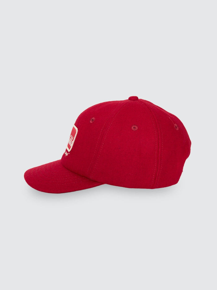 Make Em Tough 6 Panel Felt Cap - Racing Red