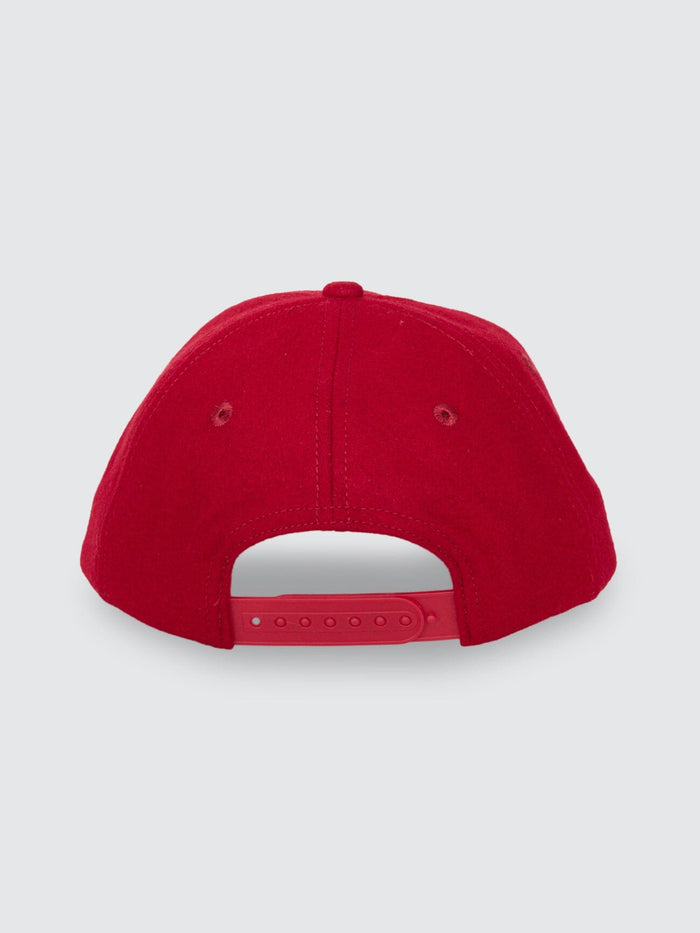 Make Em Tough 6 Panel Felt Cap - Racing Red