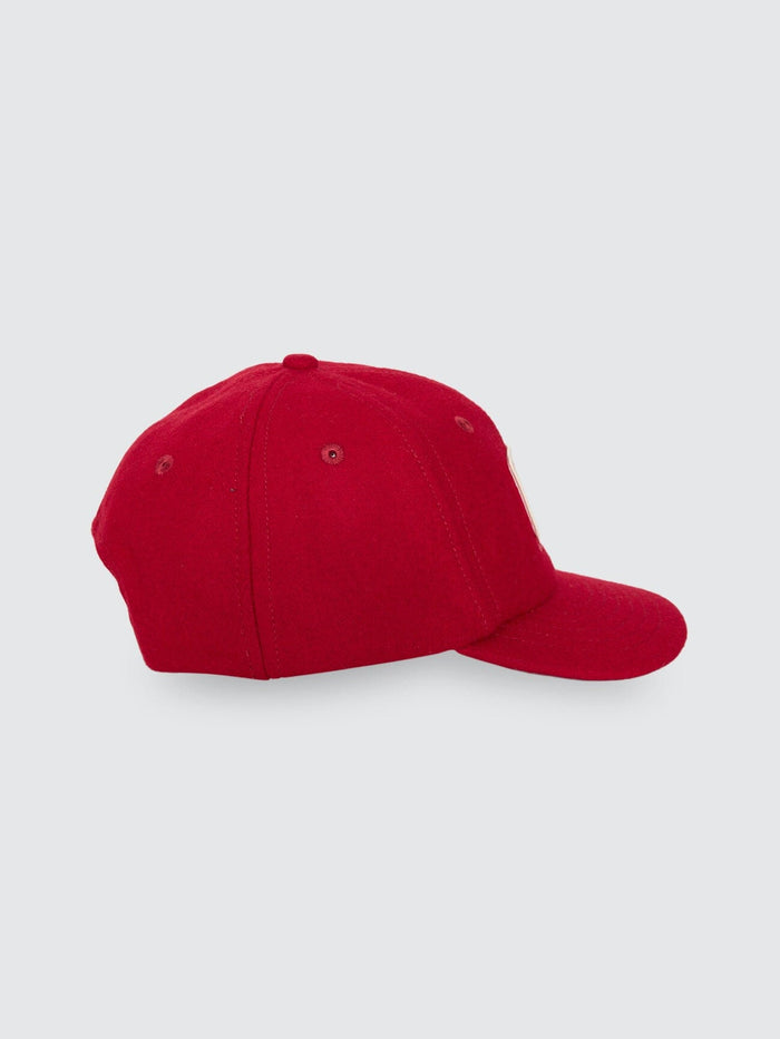 Make Em Tough 6 Panel Felt Cap - Racing Red