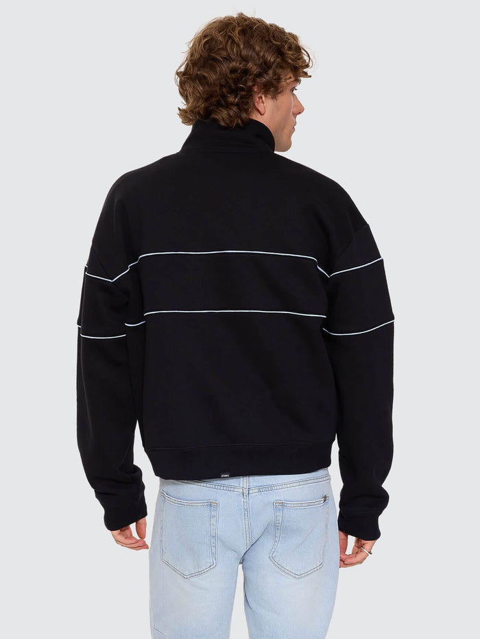 Split Decisions Quarter Zip Fleece - Black