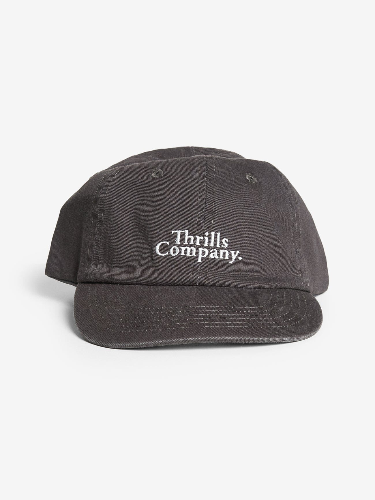 Constrasting Stack 6 Panel Cap - Dark Charcoal
