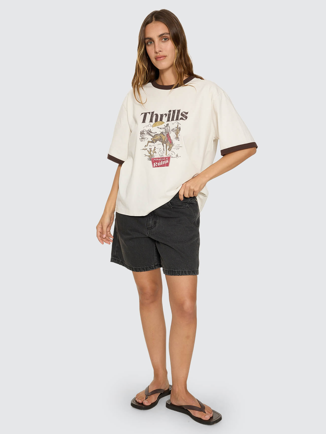 Forgotten Paradise Square Tee - Bone 4