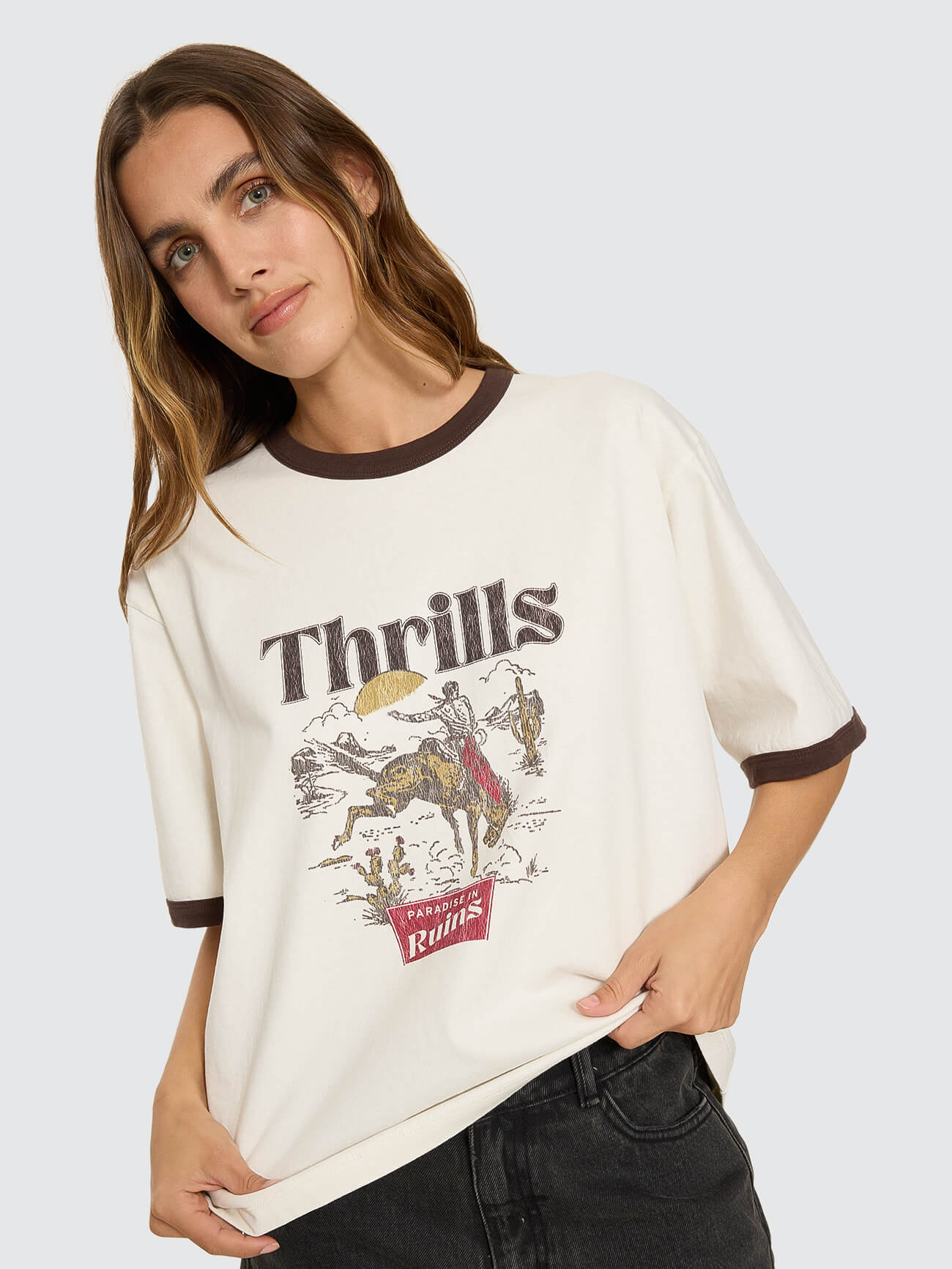 Forgotten Paradise Square Tee - Bone 4