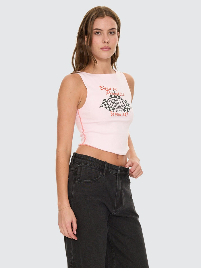 Burnout Tank - Pink Tulle