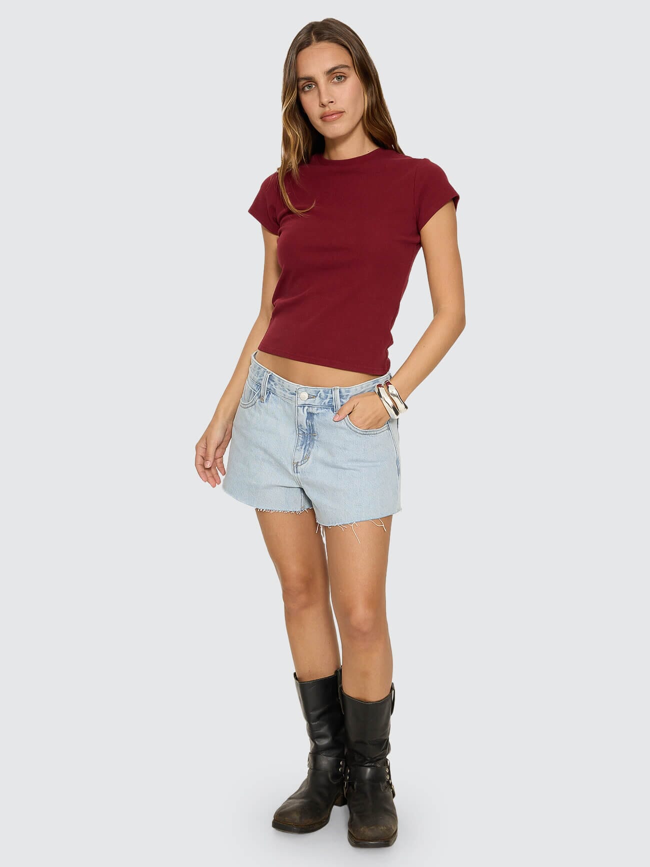 Thrills Club Tee - Cabernet 4