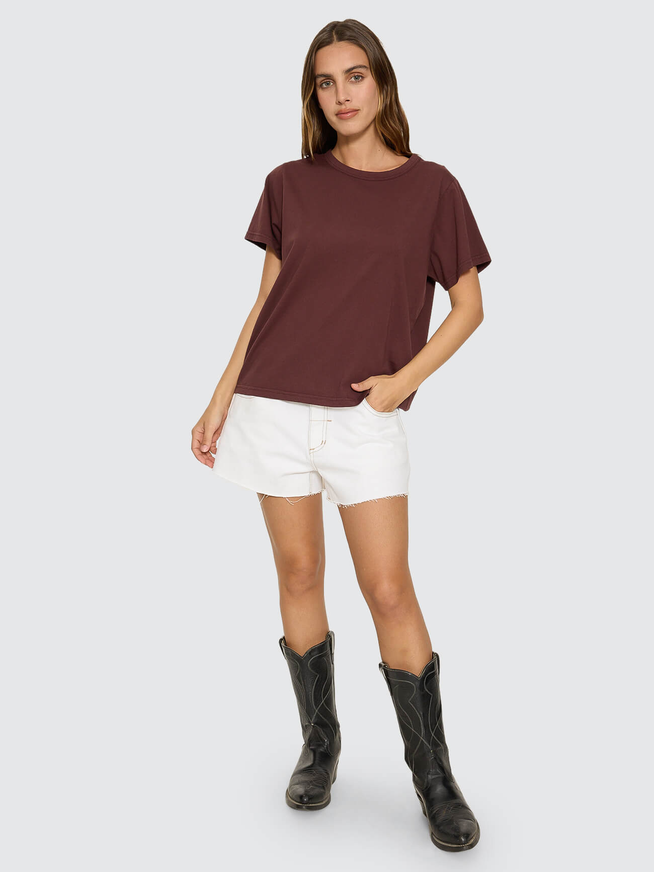 Thrills Relaxed Tee - Bitter Chocolate 4