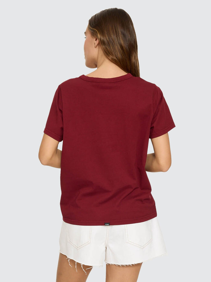 Thrills Relaxed Tee - Cabernet 4