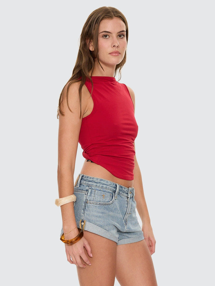 Jett Backless Top - Cherry