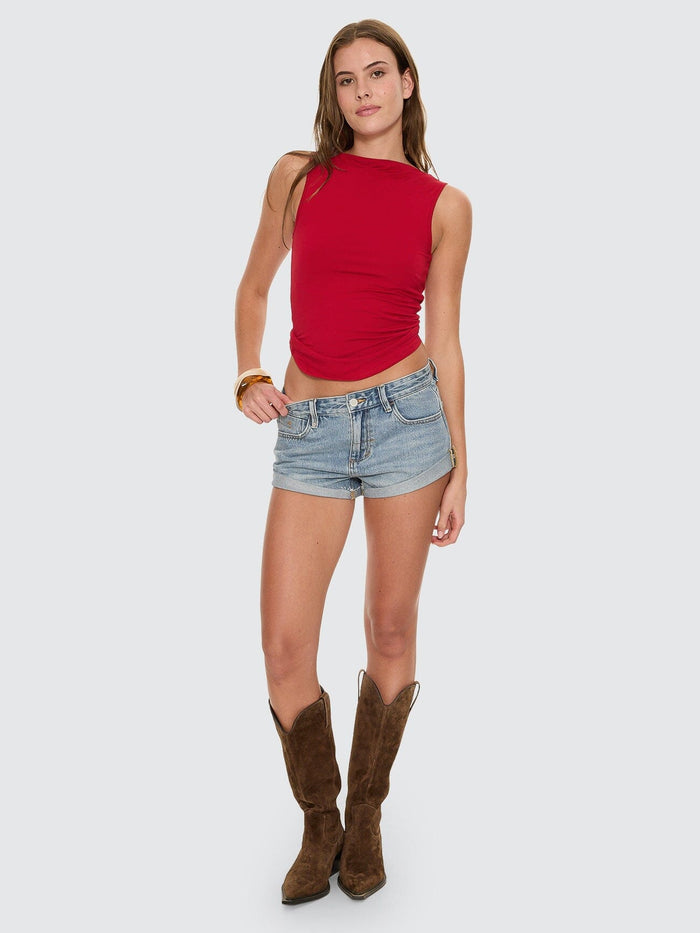 Jett Backless Top - Cherry