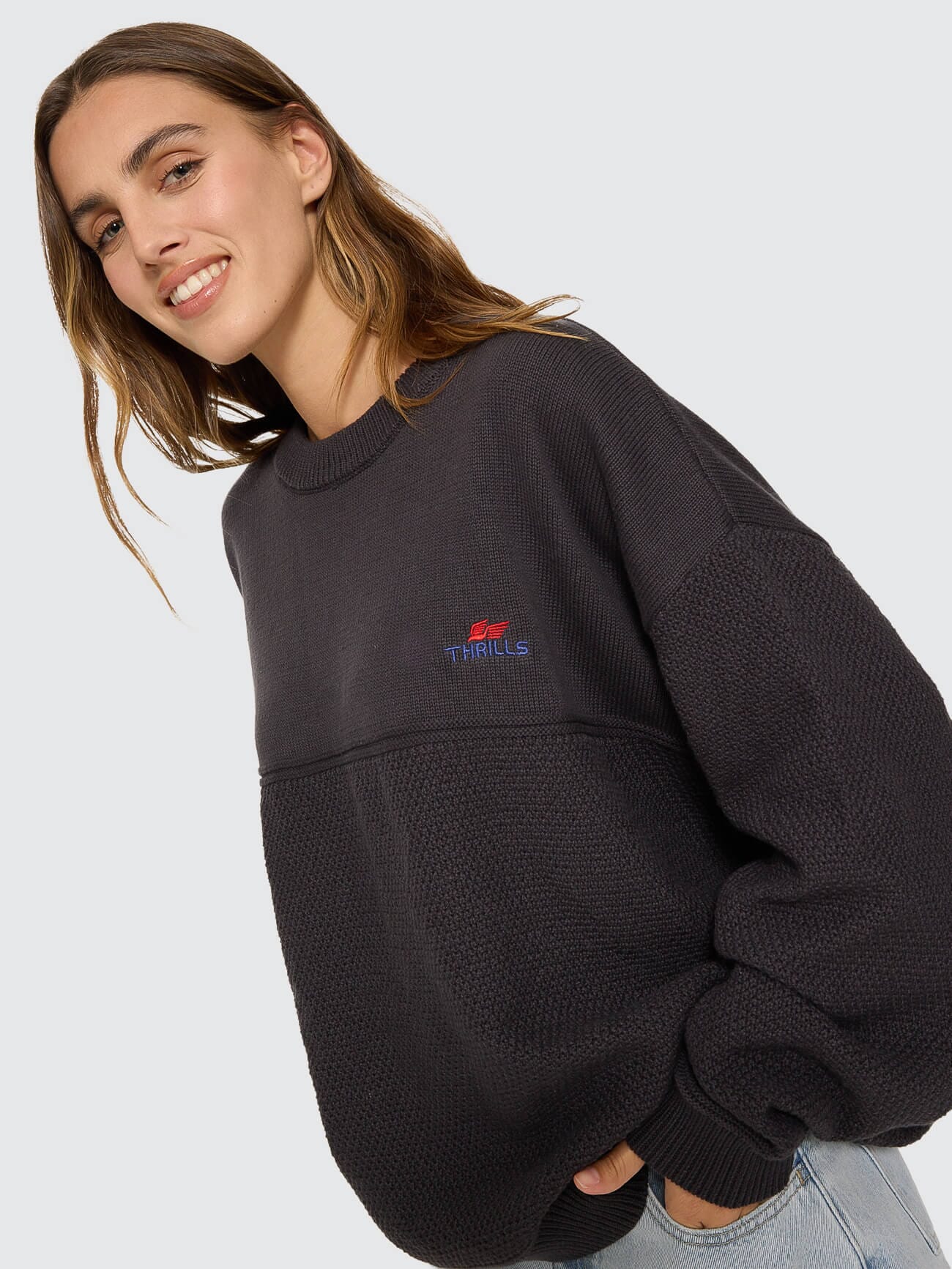 Navigate Knit Pullover - Dark Charcoal 4