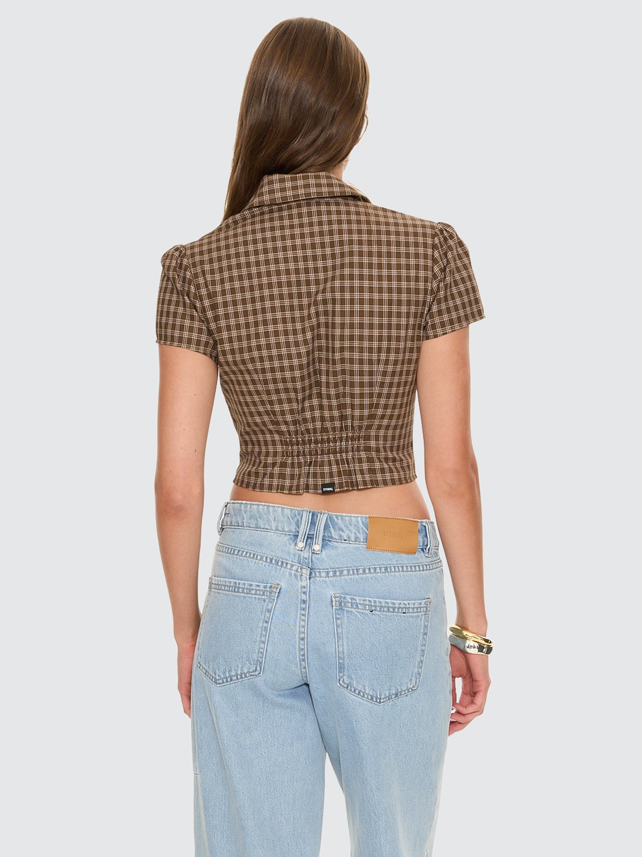 State Of Mind Check Short Sleeve Shirt - Postal Brown