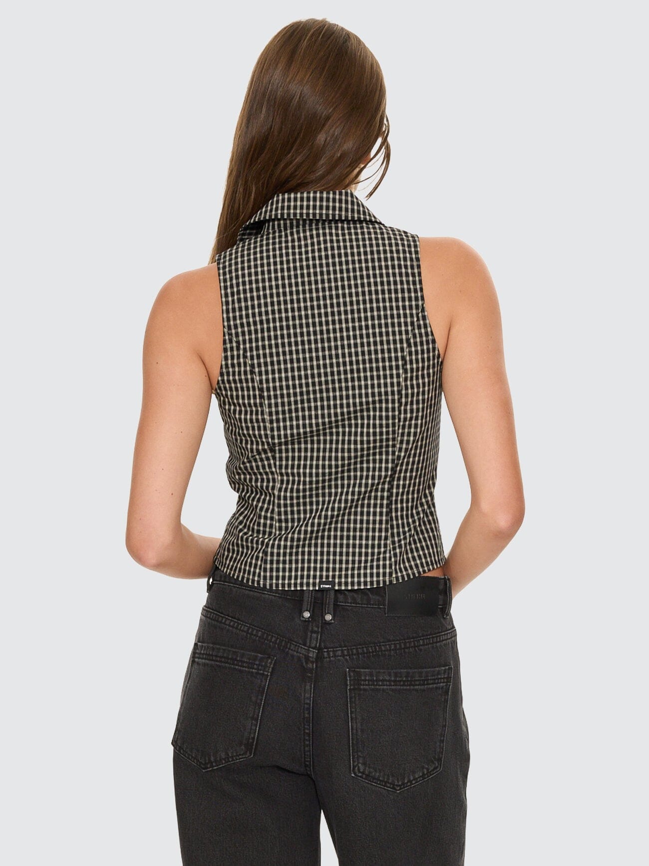 Andy Zip Sleeveless Shirt - Black