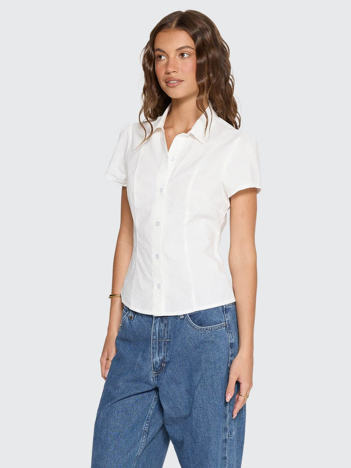 Jenni Short Sleeve Shirt - White 4