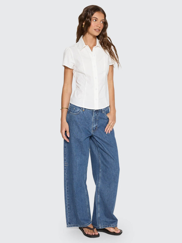 Jenni Short Sleeve Shirt - White 4