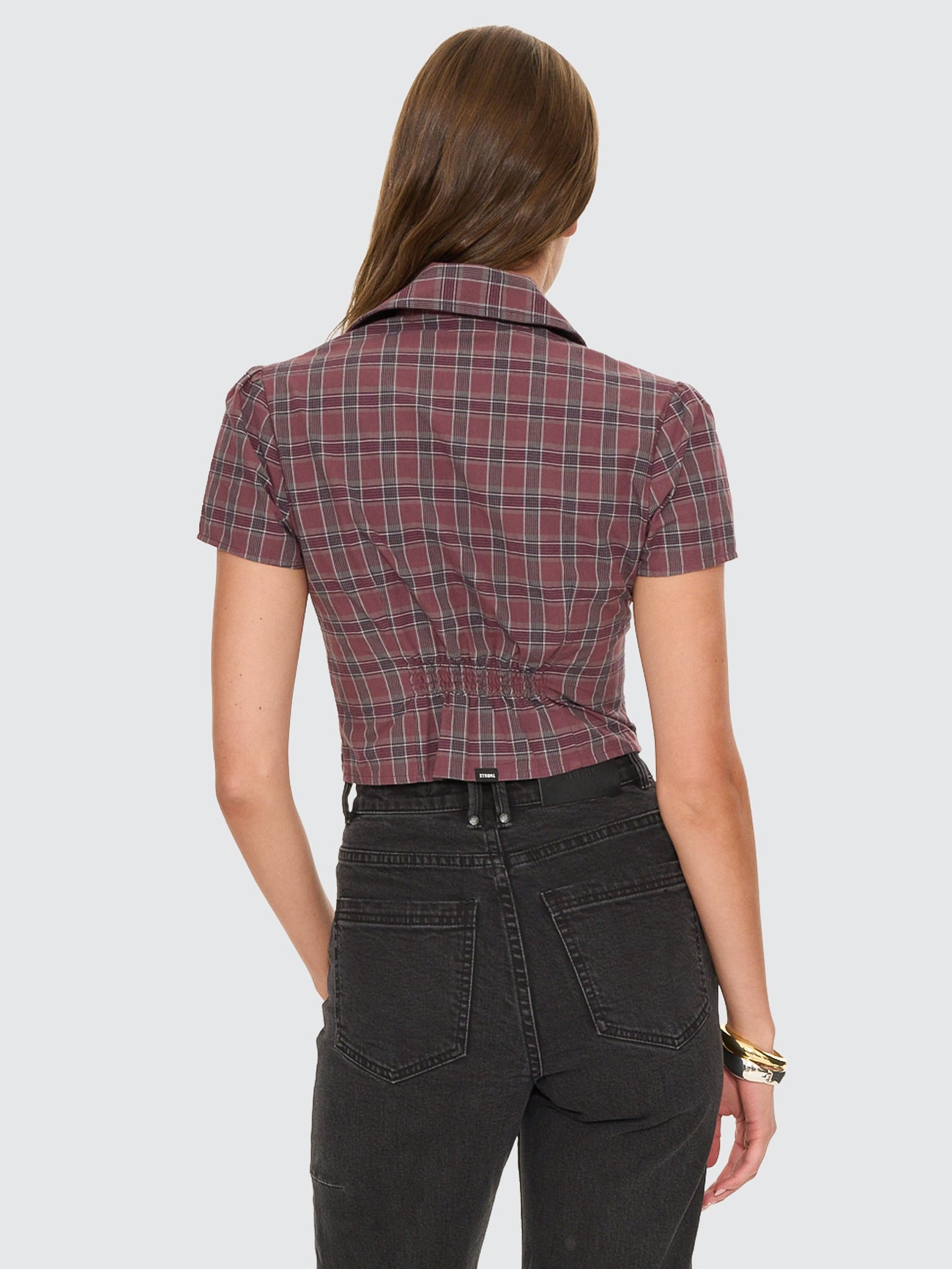 Almighty Check Short Sleeve Shirt - Vintage Mauve