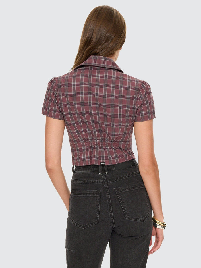Almighty Check Short Sleeve Shirt - Vintage Mauve