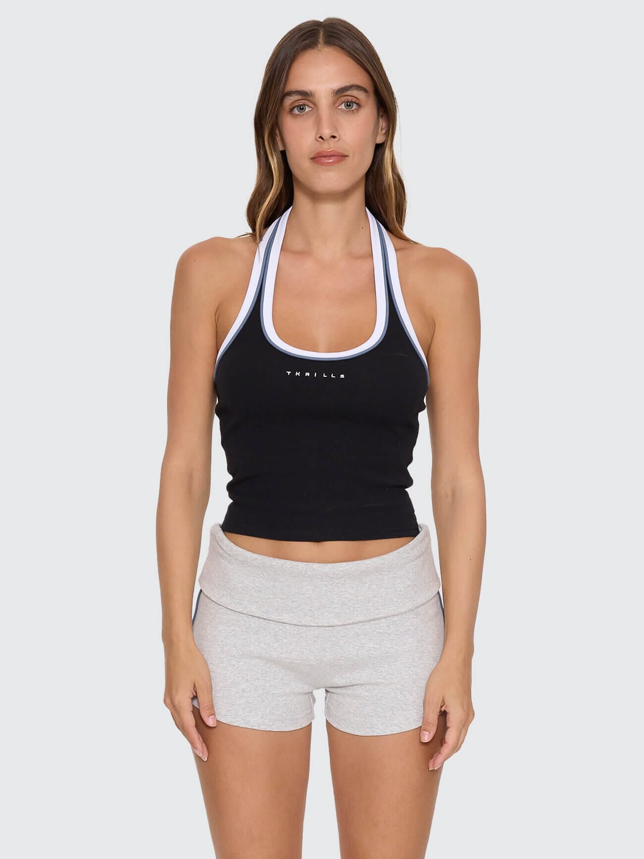 Compact Spaces Halter Top - Black 4