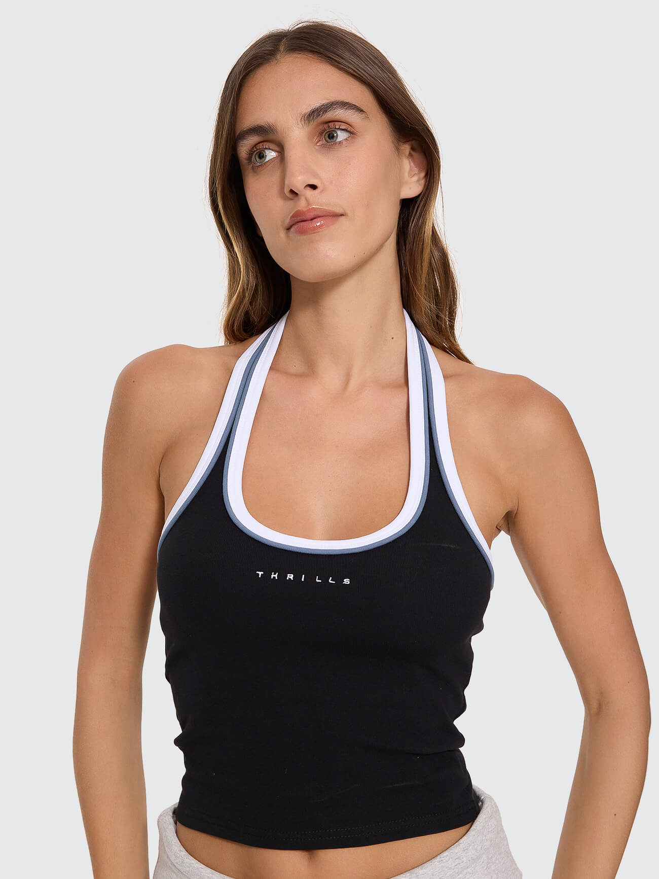 Compact Spaces Halter Top - Black 4