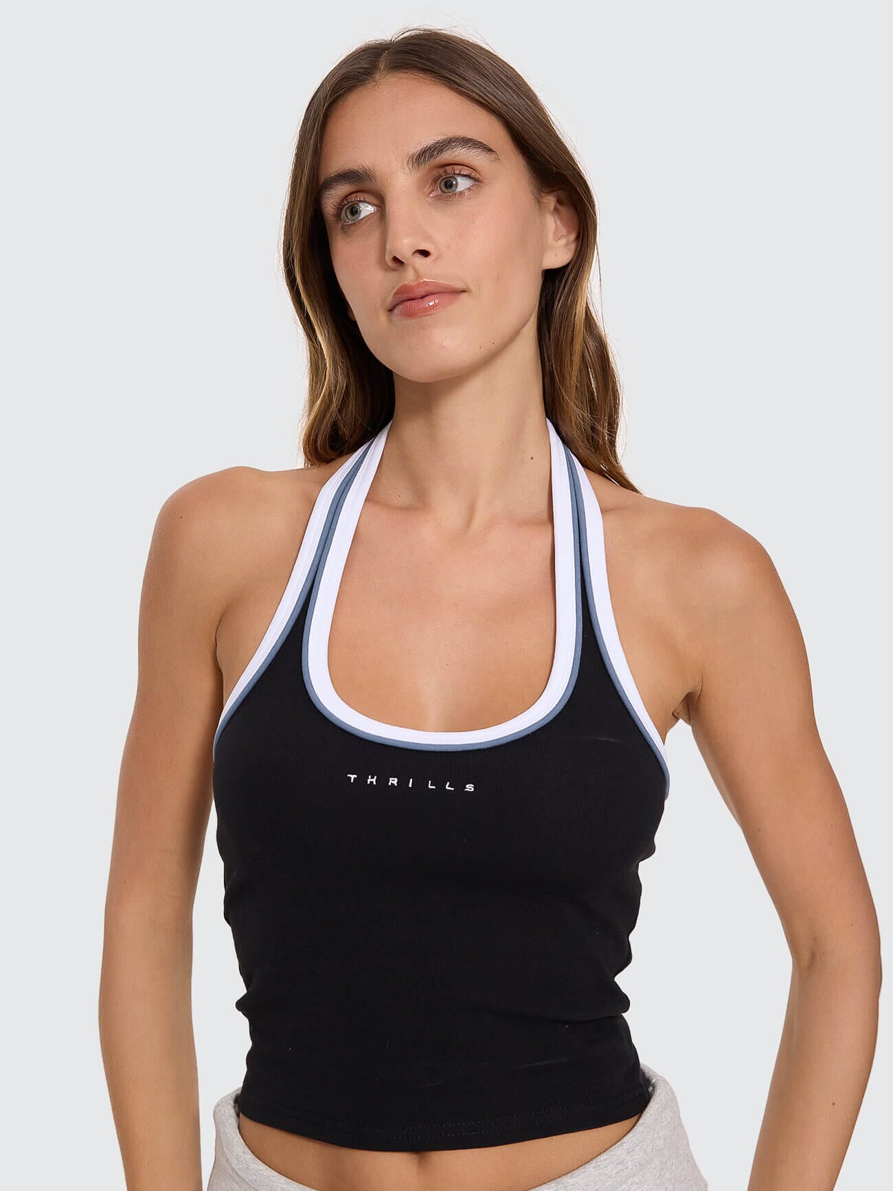 Compact Spaces Halter Top - Black 4