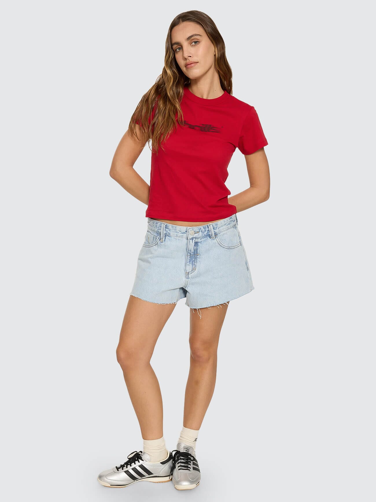 Lola Low Rise Baggy Short - Serenity Blue 4