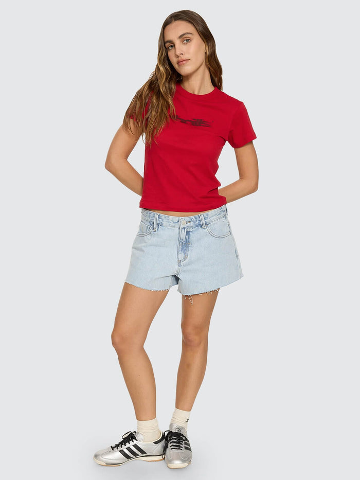 Lola Low Rise Baggy Short - Serenity Blue 4