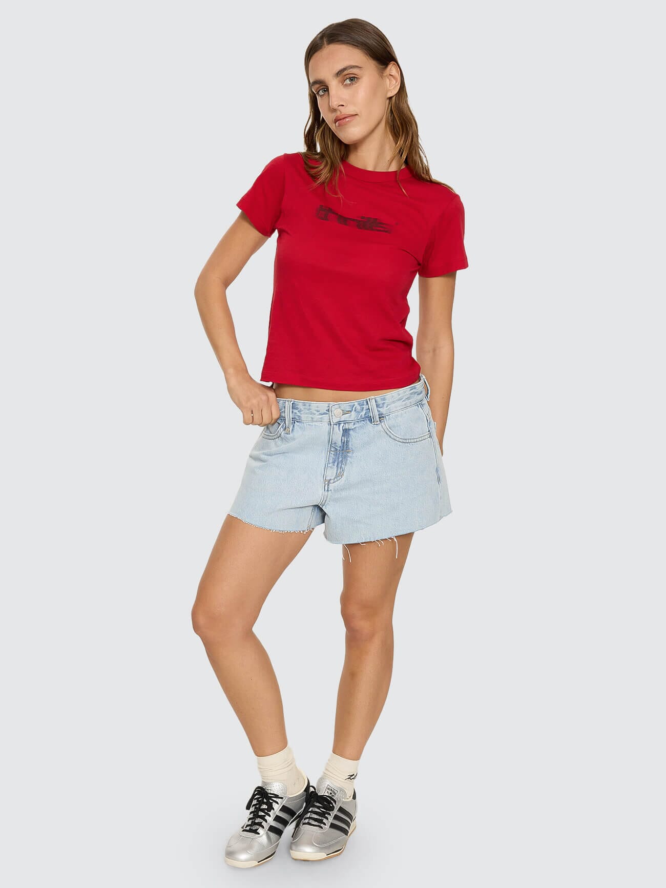 Lola Low Rise Baggy Short - Serenity Blue 4