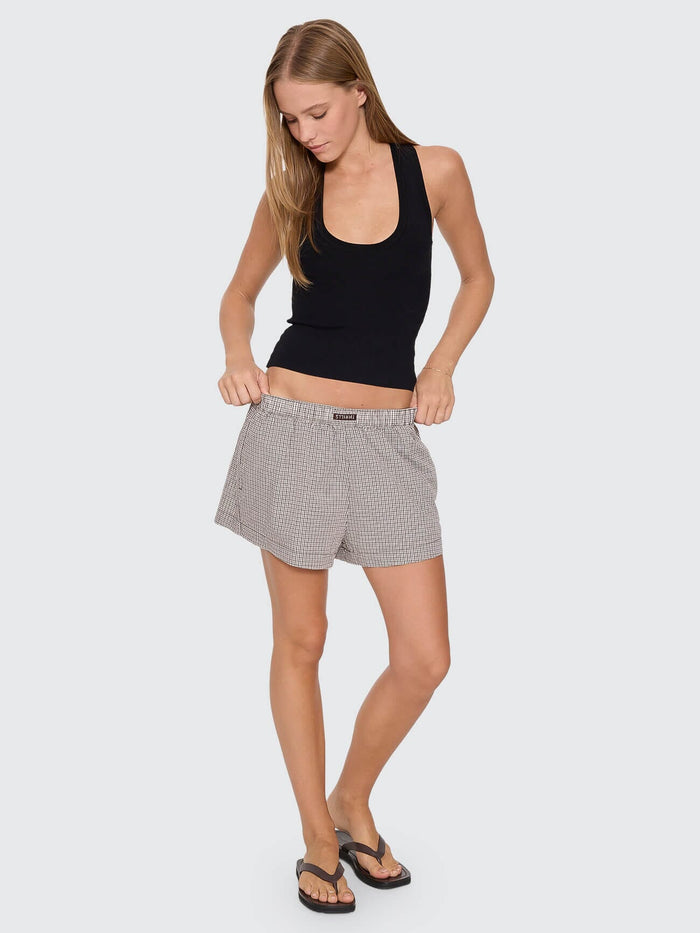 Superior Thrills Boxer Short - Postal Brown Check