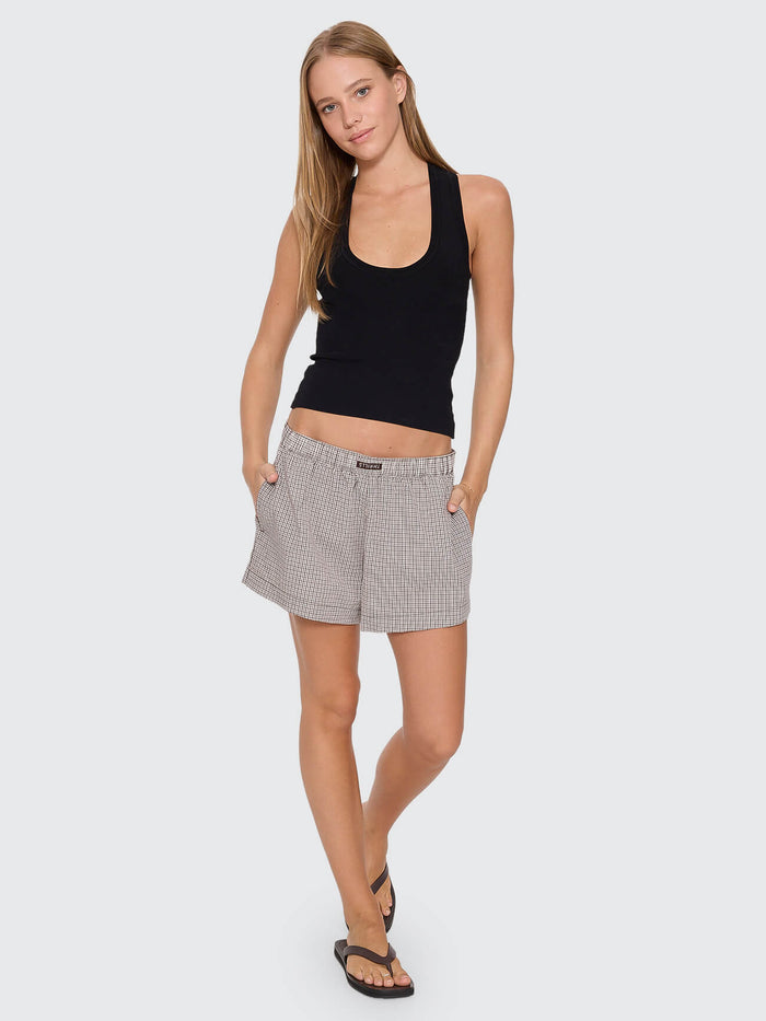 Superior Thrills Boxer Short - Postal Brown Check