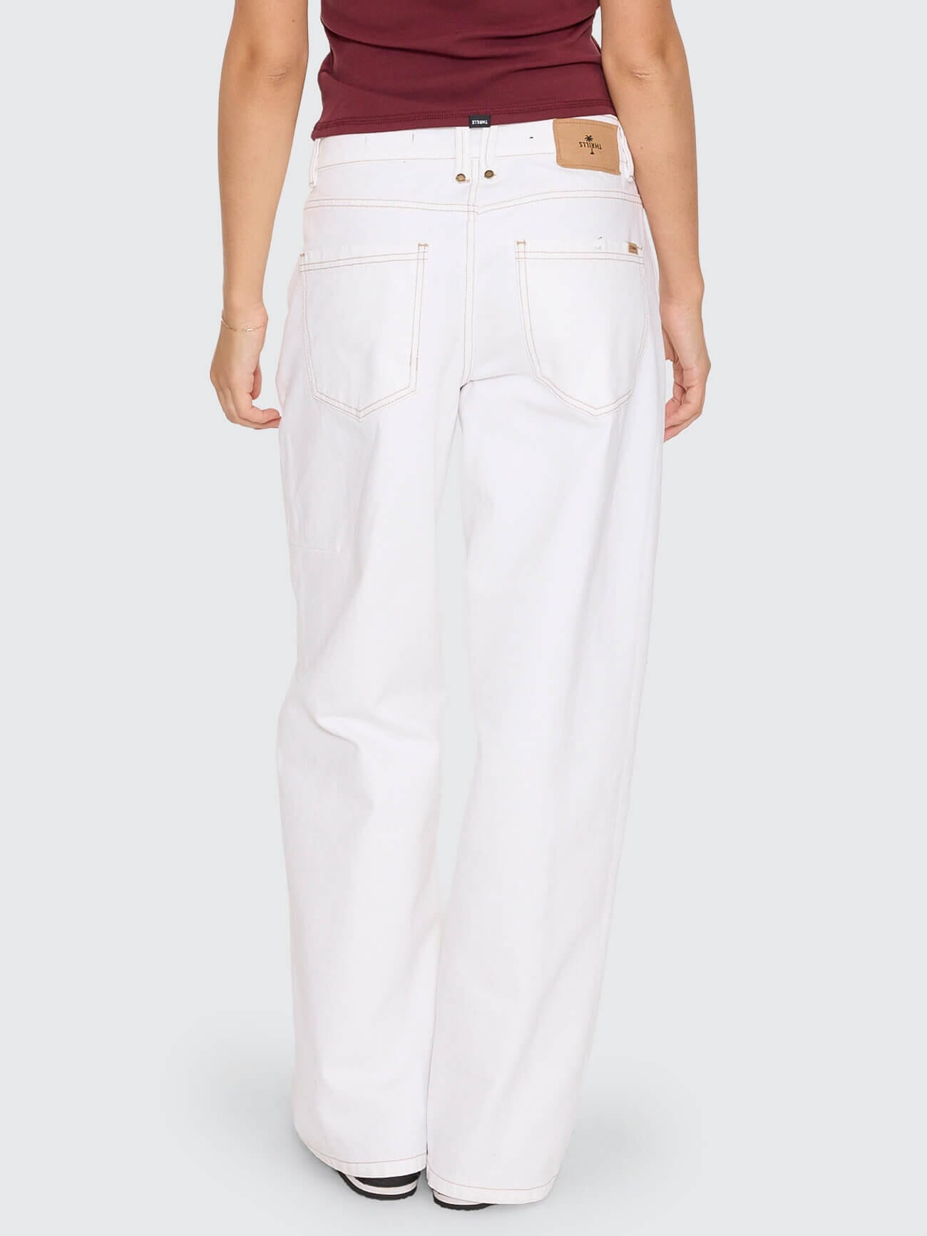 Billie Low Rise Baggy Jean - Vintage White