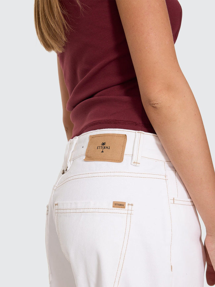 Billie Low Rise Baggy Jean - Vintage White