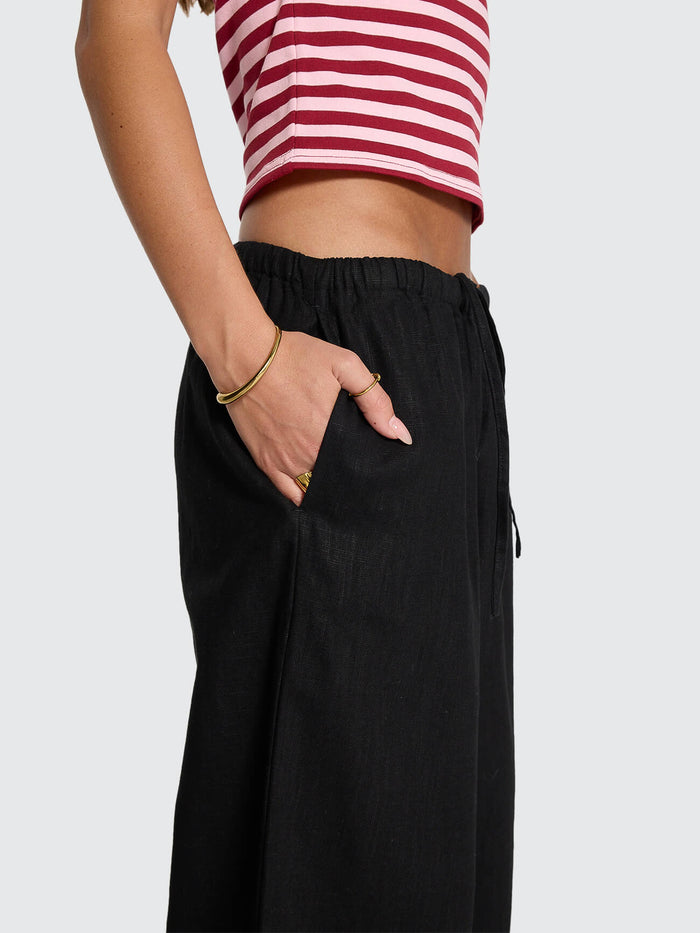 Lettie Elastic Pant - Black 4
