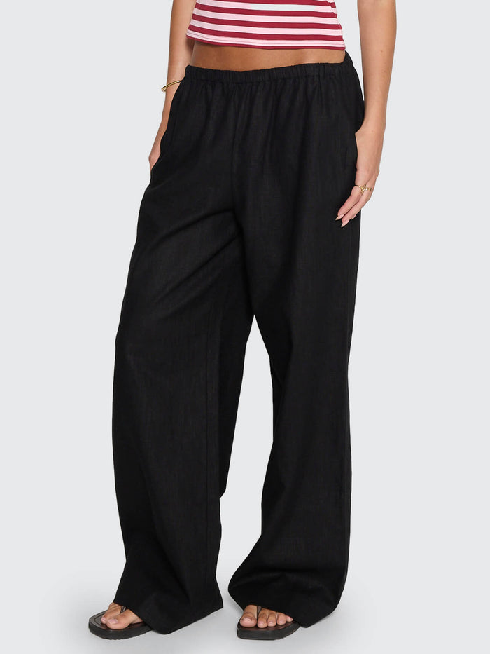 Lettie Elastic Pant - Black 4