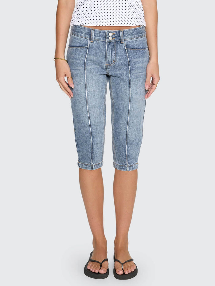 Dani Denim Capri - Rustic Fade 4