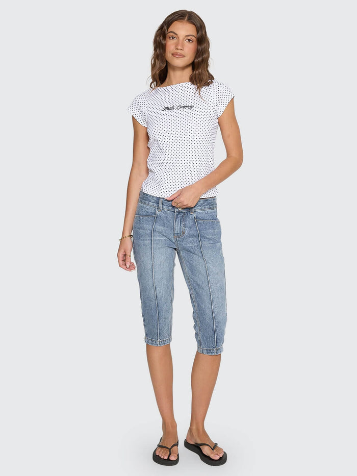 Dani Denim Capri - Rustic Fade 4