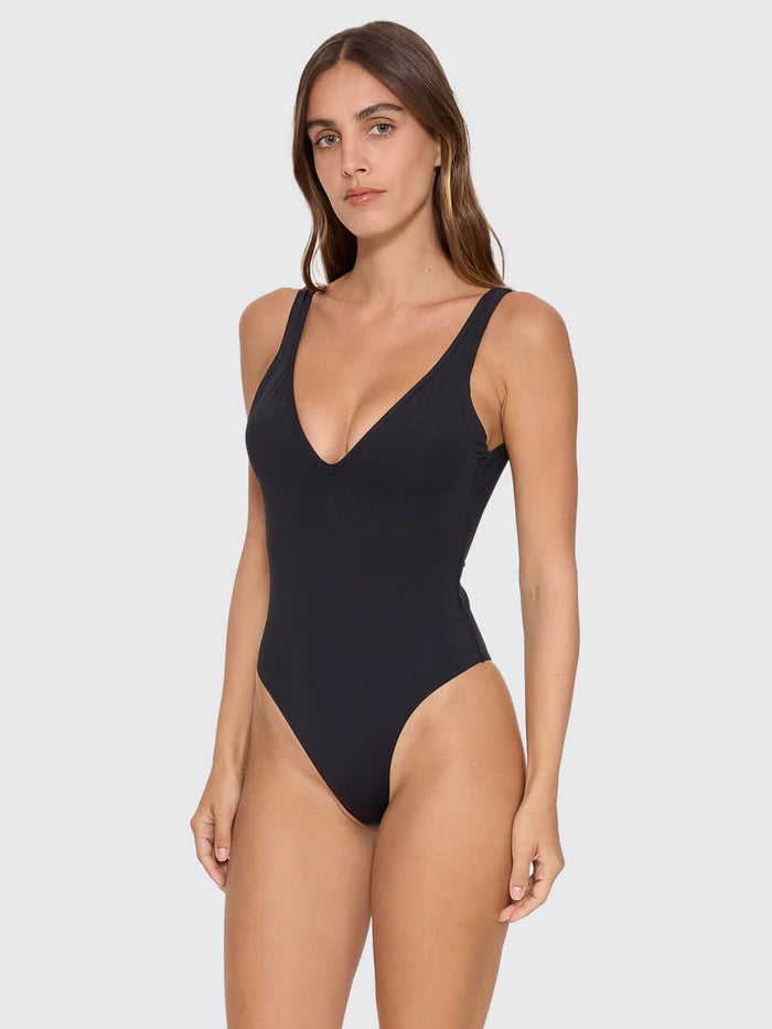 Thrills Plunge One Piece - Black
