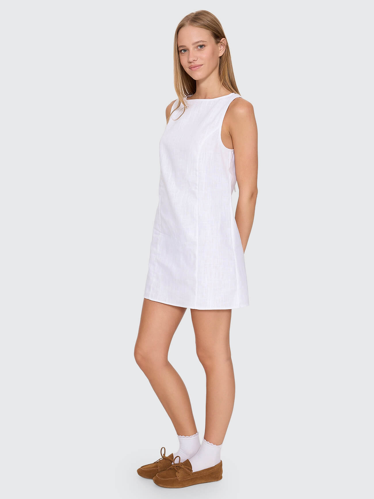 Knox Mini Dress - White 4