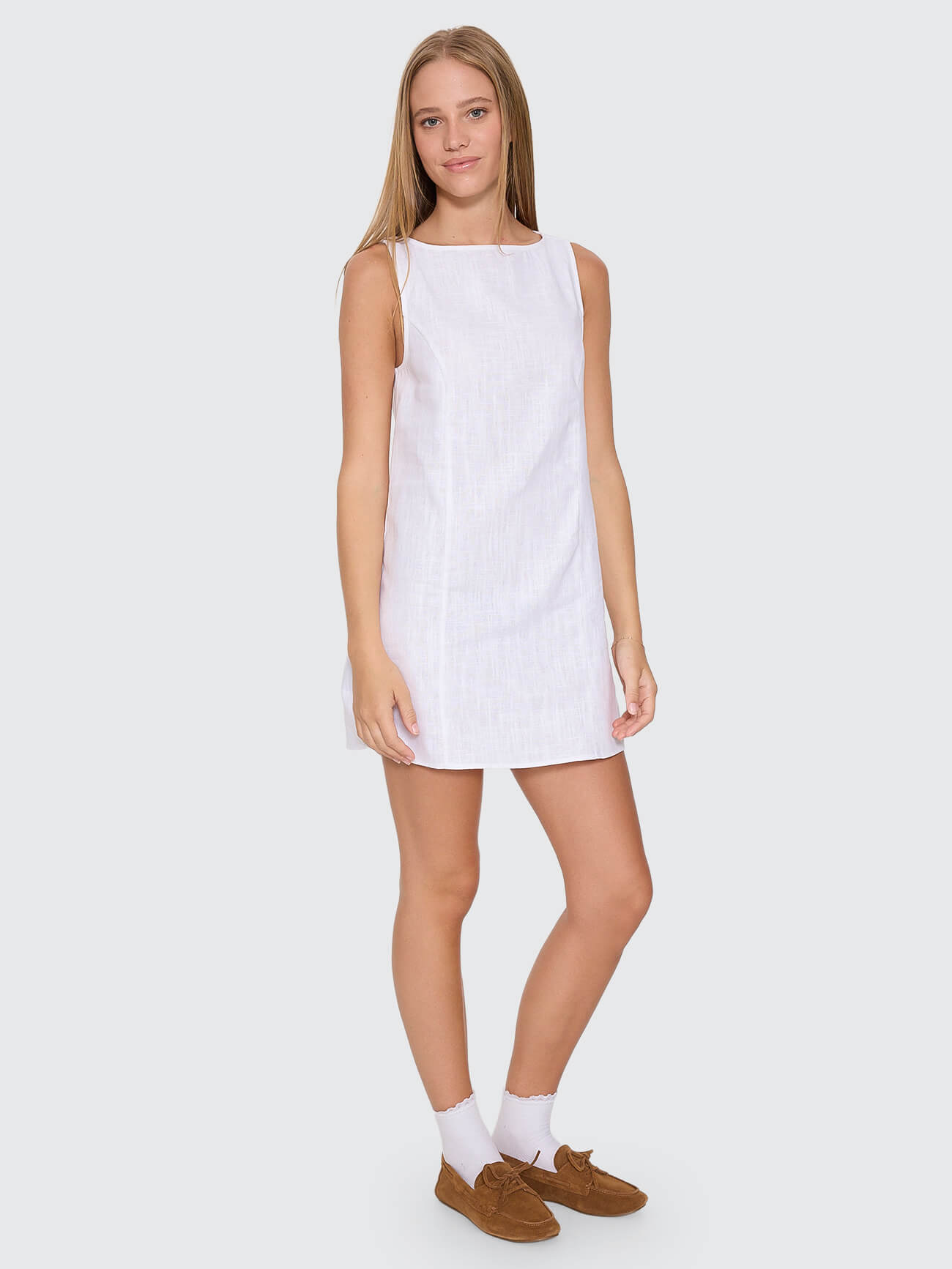 Knox Mini Dress - White 4