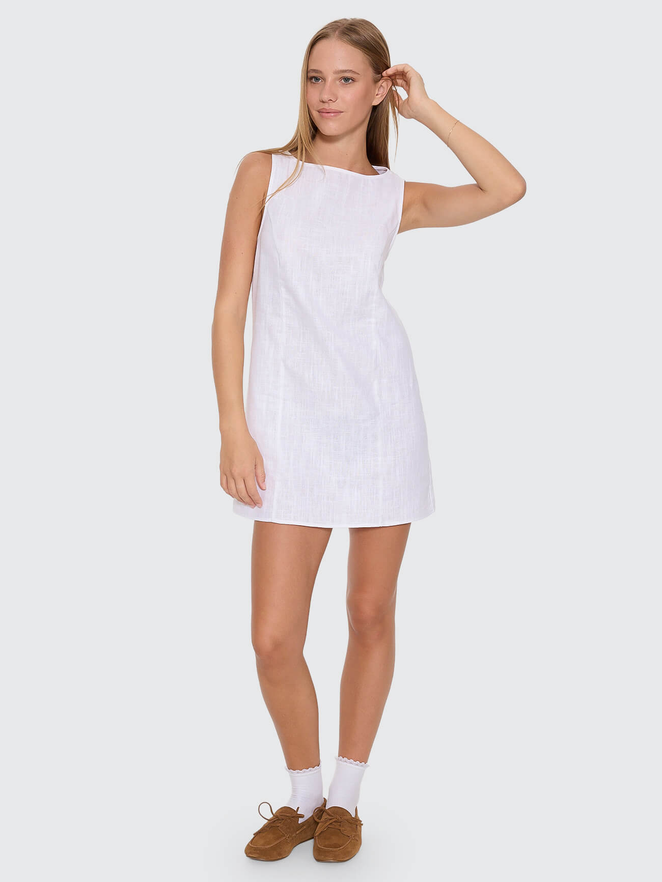 Knox Mini Dress - White 4