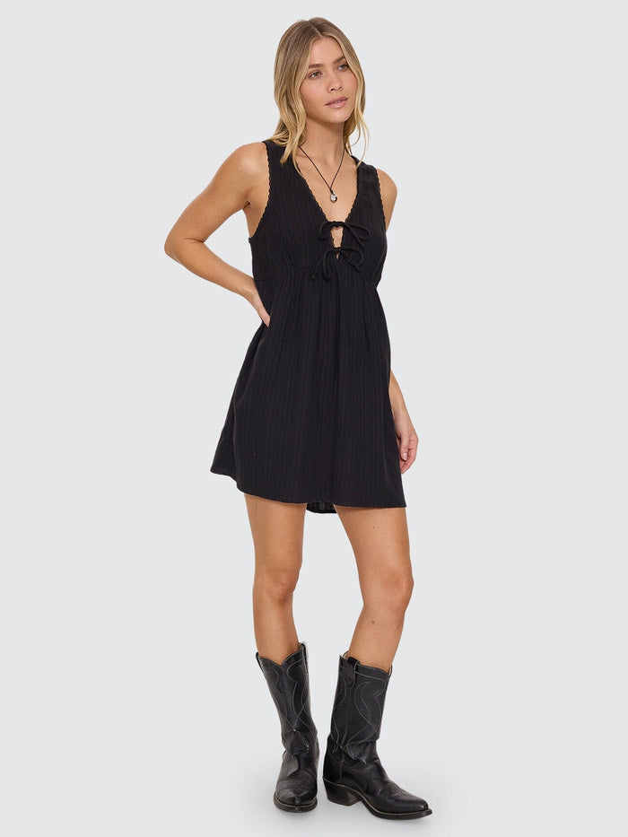 Unhinged Mini Dress - Black