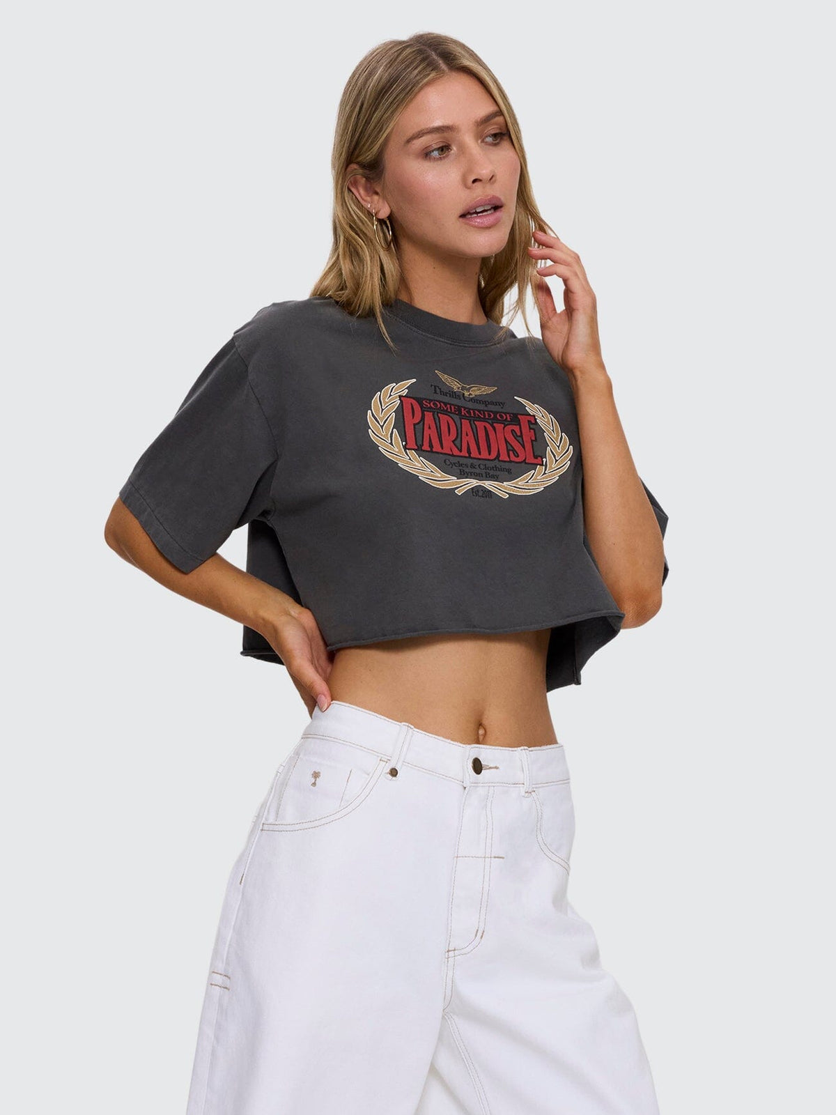 Never Mind The Rest Super Crop Tee - Merch Black 4